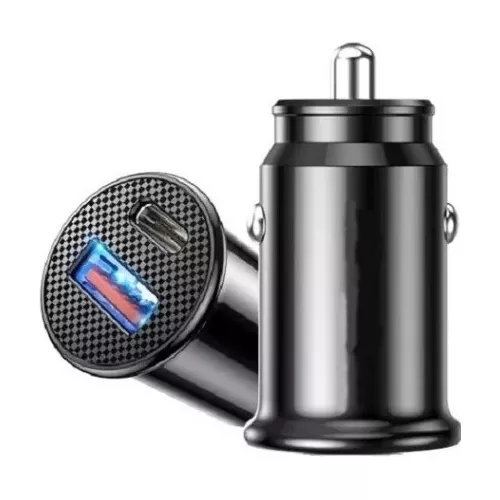CARGADOR AUTO CARGA RÁPIDA 20W USB Y USB-C QC3.0 PD20W - 2