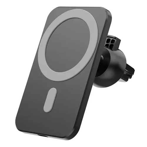 CARGADOR Y SOPORTE INALÁMBRICO PARA IPHONE MAGSAFE AUTO EN COLOR NEGRO - 2
