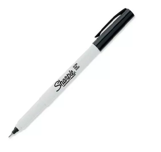 MARCADOR PERMANENTE SHARPIE DOBLE PUNTA COLOR EN COLOR NEGRO - 2