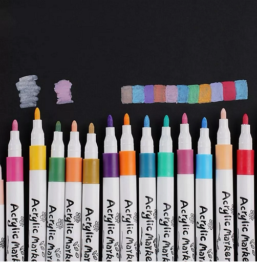 LÁPICES ACRÍLICOS MARCADORES 60 PCS MULTICOLOR - 3