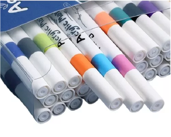LÁPICES ACRÍLICOS MARCADORES 60 PCS MULTICOLOR - 4
