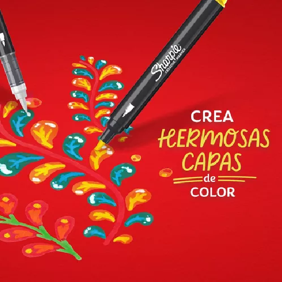 2 MARCADORES SHARPIE ACRILICOS PUNTA BALA MULTICOLOR - 5