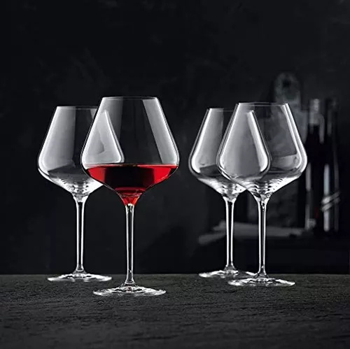 4 COPAS CRISTAL VINOVA BURGUNDY BALLON NACHTMANN - 2