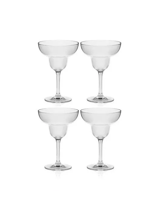 SET 4 VASOS MARGARITA COCTEL TRAGOS TEQUILA CRISTAL GLASSO PREMIUM - 3