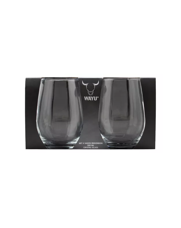 VASOS CRISTAL REDONDOS COPAS 580ML TRANSPARENTE - 3