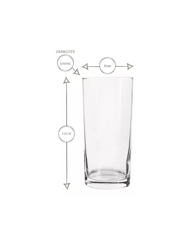SET 6 VASOS VIDRIO AGUA CÓCTEL - 2