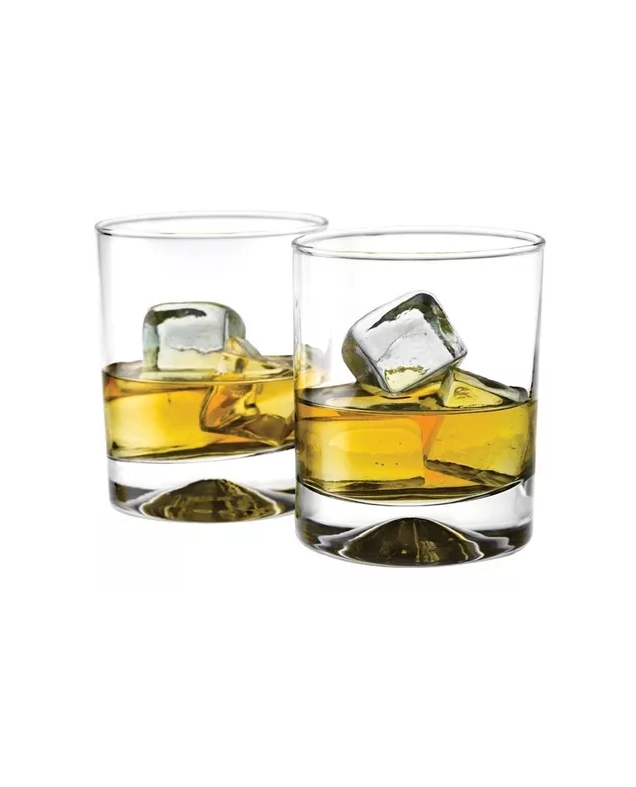 SET 6 VASOS WHISKY MANHATTAN BAJO CRISTAR VIDRIO - 3
