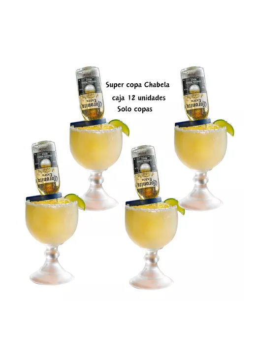 SET 12 COPAS CHABELAS 500CC VIDRIO RESTOBAR - 2