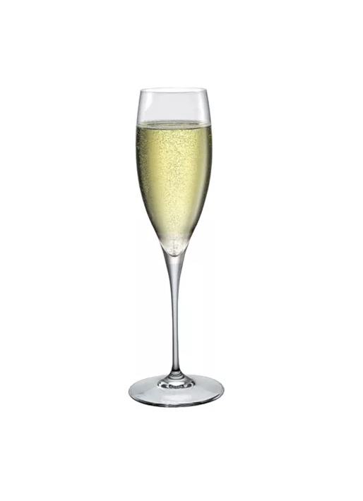 SET DE 6 COPAS CHAMPAGNE CRISTAL PREMIUM BORMIOLI ITALIA 250ML - 2