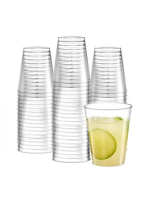 SET 100 VASOS DESECHABLES PLÁSTICO 438ML TRANSPARENTE - 3