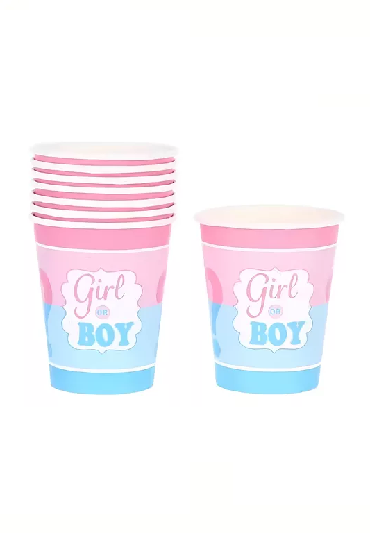 PACK 16 VASOS DESECHABLES DECORACIÓN REVELACIÓN GÉNERO 250ML - 2