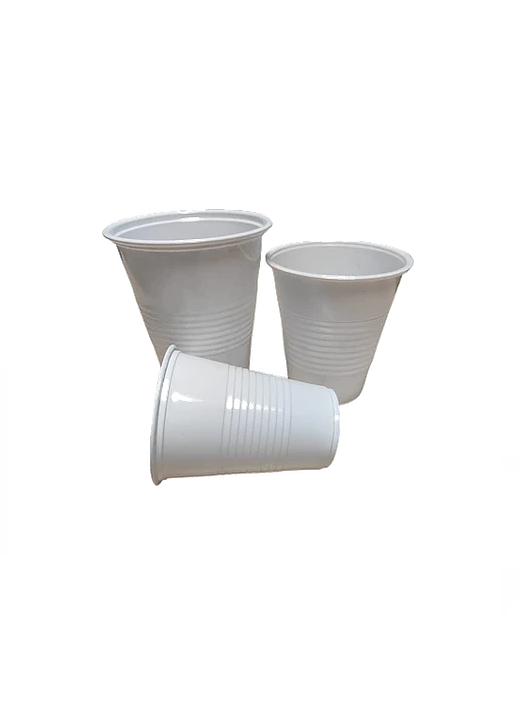 VASO PLÁSTICO BLANCO 7OZ/200CC CAJA 1000 UNID - 2