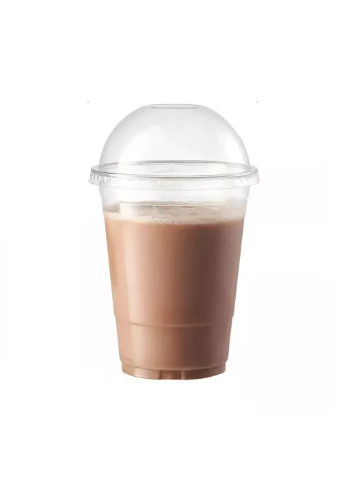 200 VASOS DESECHABLES TAPA DOMO 16OZ - 1