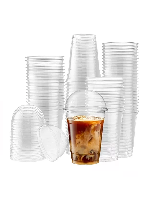 200 VASOS DESECHABLES TAPA DOMO 16OZ - 2
