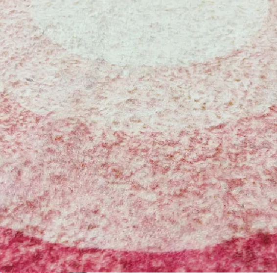 ALFOMBRA REDONDA 100 CM SUPER SUAVE CIRCULOS FUCSIA - 3