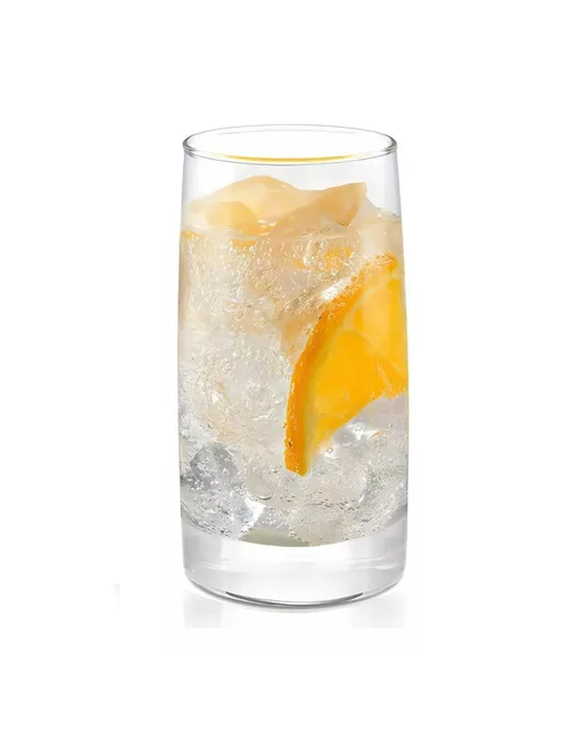 SET 6 VASOS ALTOS 388CC TOLEDO VIDRIO CRISTAR MOJITOS BEBIDA TRANSPARENTE - 1