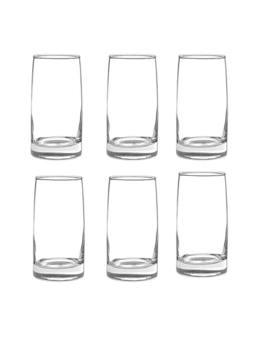 SET 6 VASOS ALTOS 388CC TOLEDO VIDRIO CRISTAR MOJITOS BEBIDA TRANSPARENTE - 3