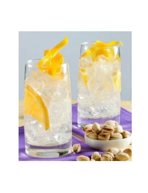 SET 6 VASOS ALTOS 388CC TOLEDO VIDRIO CRISTAR MOJITOS BEBIDA TRANSPARENTE - 4