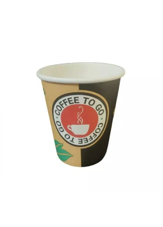 1000 VASOS CARTÓN DESECHABLE CAFÉ SIN TAPA 8OZ - 1