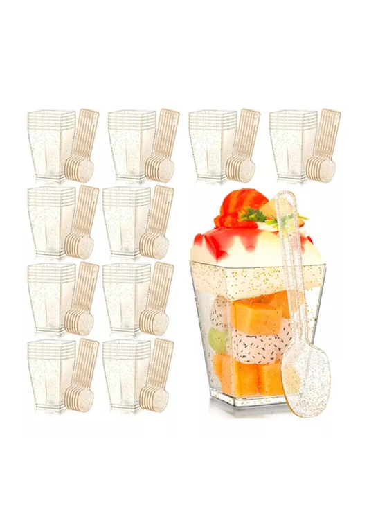 200 VASOS SHOT POSTRES POCILLOS PLÁSTICO 150ML - 3