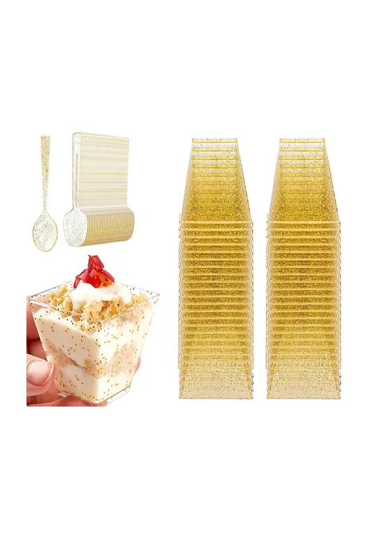 200 VASOS SHOT POSTRES POCILLOS PLÁSTICO 150ML - 4