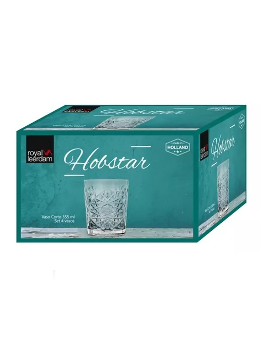 SET 4 VASOS CORTOS HOBSTAR - 4