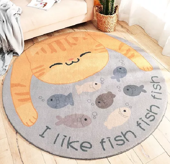 ALFOMBRA REDONDA 100 CM SUPER SUAVE PARA GATO - 2