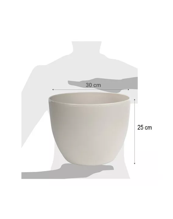 MACETERO PLÁSTICO REDONDO 30CM SIENA JARDINERAS - 3