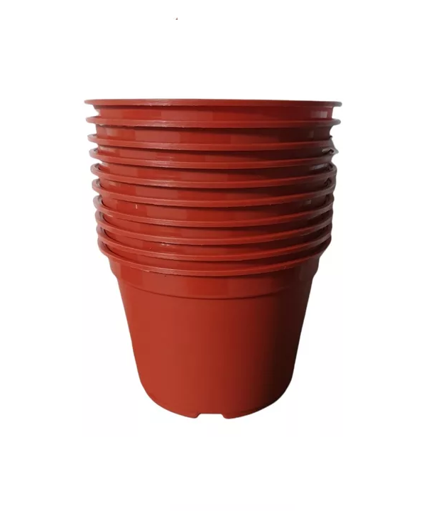 PACK DE 10 MACETEROS REDONDOS 16CM TERRACOTA - 2