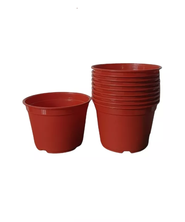 PACK DE 10 MACETEROS REDONDOS 16CM TERRACOTA - 3