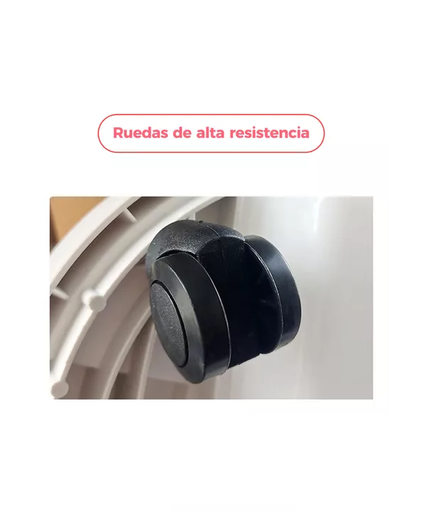 PORTA MACETA BASE MÓVIL CON RUEDAS Y BANDEJA DRENAJE 30CM X 3 - 4