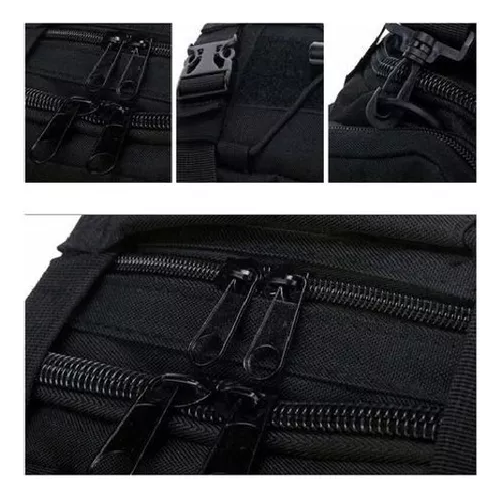 BOLSO BANANO GIGANTE TIPO BOTIQUÍN TÁCTICO MILITAR EN COLOR NEGRO - 3