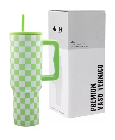 VASO TÉRMICO MUG, 1200 LT, ACERO INOXIDABLE, VERDE JAQUE MATE - 2