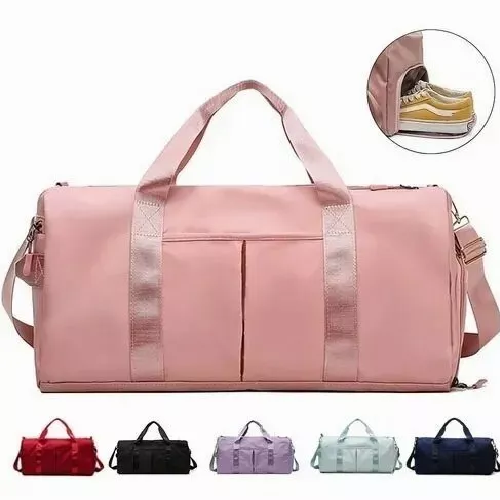 BOLSA DE GRAN CAPACIDAD PARA VIAJES Y DEPORTES, COLOR ROSADO - 2