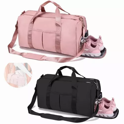 BOLSA DE GRAN CAPACIDAD PARA VIAJES Y DEPORTES, COLOR ROSADO - 8
