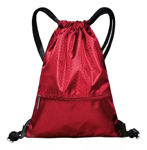 BOLSO TIPO MORRAL DEPORTIVO A PRUEBA DE AGUA CON CIERRE EN COLOR ROJO - 1