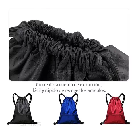 BOLSO TIPO MORRAL DEPORTIVO A PRUEBA DE AGUA CON CIERRE EN COLOR ROJO - 4