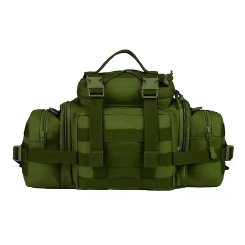 BOLSO BANANO GIGANTE TIPO BOTIQUÍN TÁCTICO MILITAR VERDE - 1
