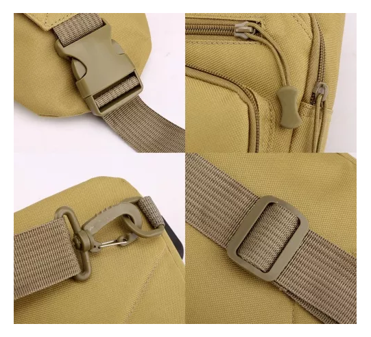 BOLSO TÁCTICO IMPERMEABLE BANANO BANDOLERO CON CARGA USB - 2