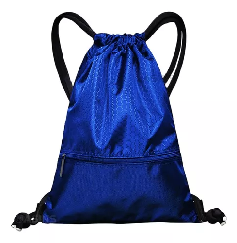 BOLSO TIPO MORRAL DEPORTIVO A PRUEBA DE AGUA CON CIERRE AZUL - 1