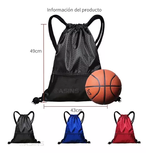 BOLSO TIPO MORRAL DEPORTIVO A PRUEBA DE AGUA CON CIERRE AZUL - 3