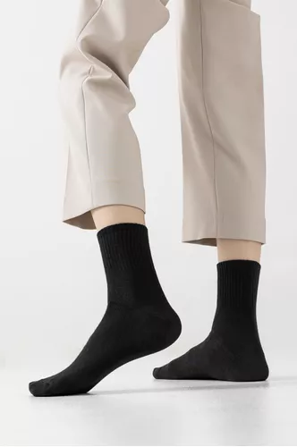 PACK DE 12 CALCETINES LARGOS DE BAMBÚ PARA HOMBRE, LISOS, DEPORTIVOS, MULTICOLOR - 3
