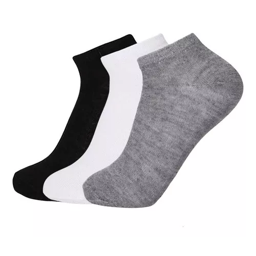 PACK DE 12 PARES DE CALCETINES DE BAMBÚ DEPORTIVOS TOBILLERAS, HOMBRE, MULTICOLOR, TALLA 39-44 - 1