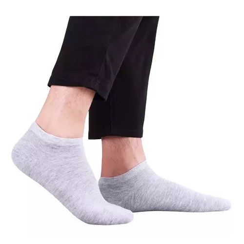 PACK DE 12 PARES DE CALCETINES DE BAMBÚ DEPORTIVOS TOBILLERAS, HOMBRE, MULTICOLOR, TALLA 39-44 - 4