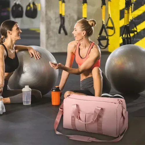 BOLSA DE GRAN CAPACIDAD PARA VIAJES Y DEPORTES, COLOR GRIS - 6
