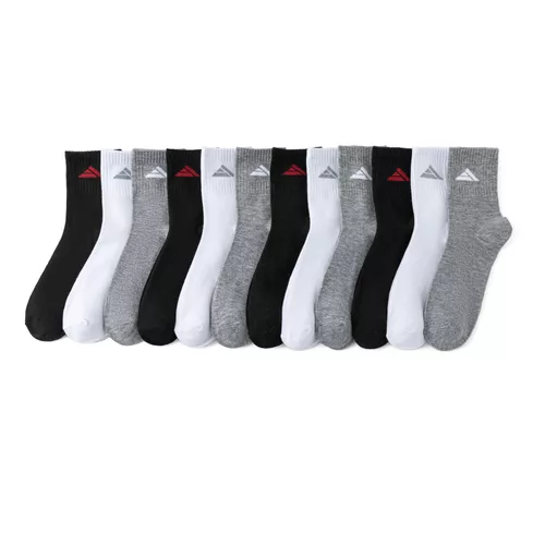 PACK DE 12 CALCETINES LARGOS DE BAMBÚ PARA HOMBRE, DEPORTIVOS, MULTICOLOR, TALLA 39-44 - 5
