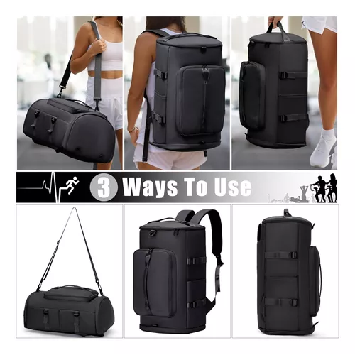 BOLSA DE GRAN CAPACIDAD PARA VIAJES Y DEPORTES, COLOR EN COLOR NEGRO - 3