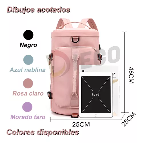BOLSA DE GRAN CAPACIDAD PARA VIAJES Y DEPORTES, COLOR EN COLOR NEGRO - 6