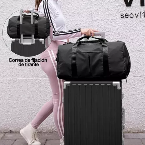 BOLSA DE GRAN CAPACIDAD PARA VIAJES Y DEPORTES, COLOR EN COLOR NEGRO - 7