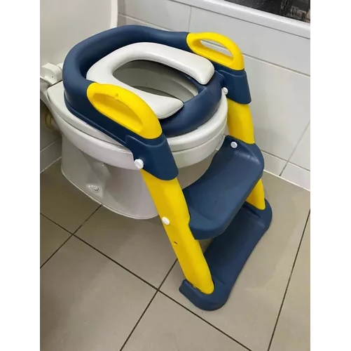 ASIENTO ADAPTADOR CON ESCALERA PARA INODORO WC PARA NIÑOS, ACOLCHADO - 4